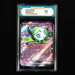 TQG 10 GEM MINT 2025 Pokemon JPN Meloetta ex 047/086 RR - Image 2