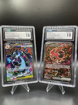 Mega Charizard X ex & Oricorio ex Pokemon Black Star Promo Holo CGC Lot 023/024 - Image 1