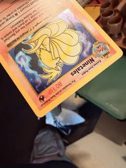 Pokemon TCG Ninetales Base Set Shadowless Holo Rare LP-/MP+ - Image 2