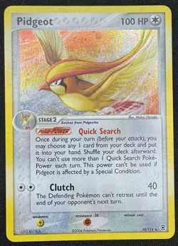 Pidgeot Holo Rare Pokemon TCG Fire Red & Leaf Green 10/112 Holo Rare HP - Image 1