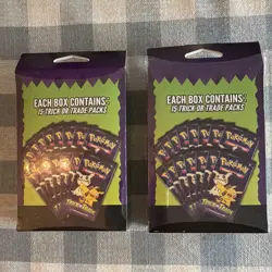 Pokemon TCG Trick or Trade Booster Boxes Lot - 2 Boxes, 15 Packs Each - Image 3