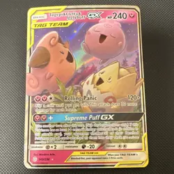 Pokemon Togepi & Cleffa & Igglybuff GX TAG TEAM Ultra Rare Cosmic Eclipse Holo … - Image 1