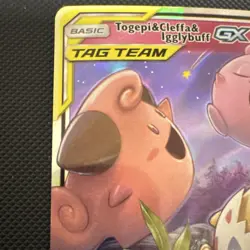Pokemon Togepi & Cleffa & Igglybuff GX TAG TEAM Ultra Rare Cosmic Eclipse Holo … - Image 5