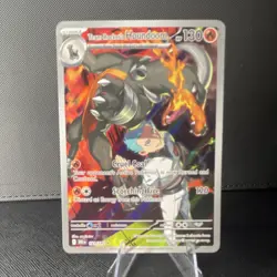 Pokemon Team Rocket's Houndoom 191/182 SV10 Illustration Rare Holo NM - Image 1