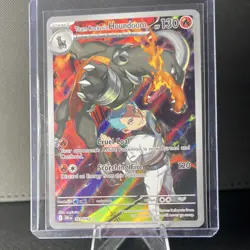 Pokemon Team Rocket's Houndoom 191/182 SV10 Illustration Rare Holo NM - Image 3
