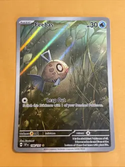 Feebas 198/191 SV08: Surging Sparks Illustration Rare Holo 30 HP Pokemon TCG NM - Image 1