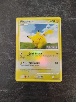 Pokemon Pikachu TCG Reverse Holo Rare Stamped Platinum 70/100 DMG - Image 1