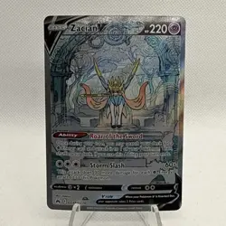 Pokemon Zacian v GG48/GG70 Crown Zenith Galarian Gallery Full Art - Image 1