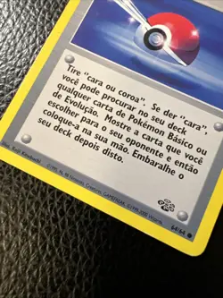 * Pokemon TCG Portuguese Poke Balle Poke Ball 64/64 Jungle 1999 Vintage LP - Image 2