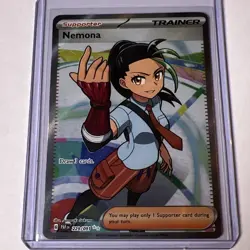 Nemona (229/091) Ultra Rare Full Art Trainer | Pokemon Paldean Fates | Near Mint - Image 1