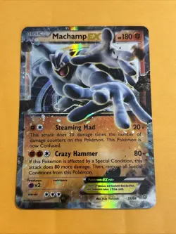 Pokemon Machamp EX - 37/98 Ultra Rare XY - Ancient Origins LP - Image 1