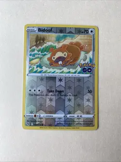Bidoof 059/078 Pokemon GO Reverse Holo LP-NM - NOT DITTO - Image 1