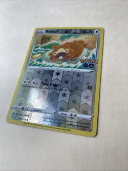 Bidoof 059/078 Pokemon GO Reverse Holo LP-NM - NOT DITTO - Image 2