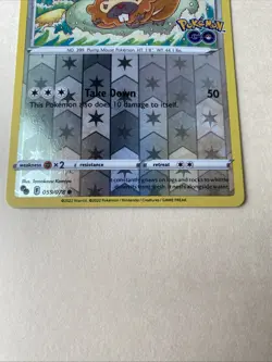 Bidoof 059/078 Pokemon GO Reverse Holo LP-NM - NOT DITTO - Image 5
