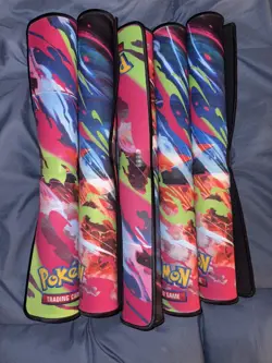 5x Pokemon Phantasmal Flames Charizard MEGA X UPC Play Mat - Rubber Playmat - Image 2