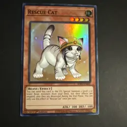 Rescue Cat Alt Art : Ultra Rare RA02-EN001 1st Edition YuGiOh Card - Image 1
