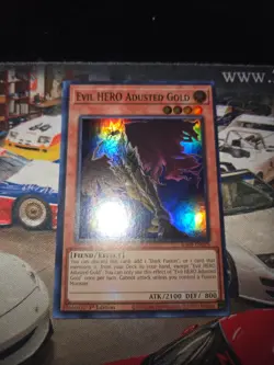 Yu-Gi-Oh! Evil HERO Adusted Gold (SupRar) RA04-EN029 Quarter Century Stampede - Image 3