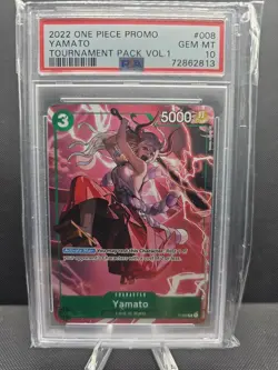 Yamato (Tournament Pack Vol. 1) P-008 One Piece Promotion Cards PSA 10 - Image 1