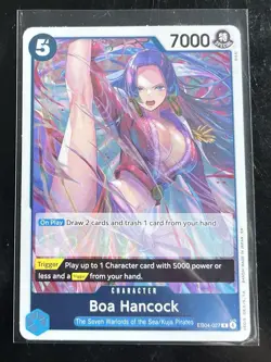 Bandai One Piece Boa Hancock EB04-027 Special Holo 7000 Power Card - Image 1