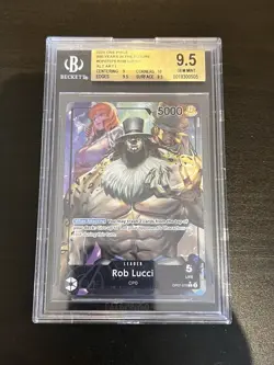 BGS 9.5 Rob Lucci Leader Alt Art OP07-079 One Piece - 10 Subgrades Gold Label✅ - Image 1