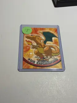 1999 Topps Pokemon Charizard - #06 - Non-Holo TV Series 1 Blue Logo NM - Image 3