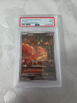 2025 Pokemon Mega Evolutions Vulpix Illustration Rare PSA 9 - Image 1