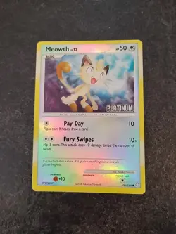 Meowth 106/146 Platinum Stamped BURGER KING PROMO - Pokemon TCG Reverse COLLECT - Image 1