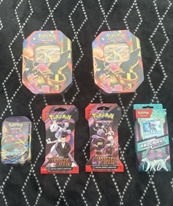 Pokemon TCG Sealed Lot (6) Charizard EX Tin Destined Rivals Suicune KO Venusaur - Image 1