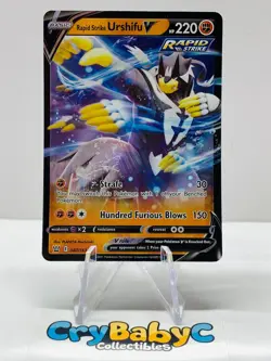 Pokemon Rapid Strike Urshifu V 087/163 Battle Styles Sword & Shield ULTRA RARE - Image 1