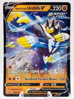 Pokemon Rapid Strike Urshifu V 087/163 Battle Styles Sword & Shield ULTRA RARE - Image 2
