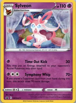 Pokemon TCG Sylveon SWSH211 SWSH Black Star Promos Cosmos Holo NM - Image 1