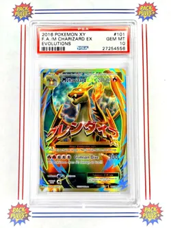 Mega Charizard ex Full Art 2016 Pokemon XY Evolutions M 101/108 PSA 10 Gem Mint - Image 1