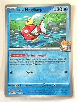Misty’s Magikarp 048/182 Reverse Holo Destined Rivals Pokemon TCG - Near Mint NM - Image 1