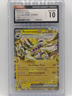 Pokemon 2024 Shrouded Fable Revavroom ex Holo 015/064 CGC 10 Gem Mint! - Image 1
