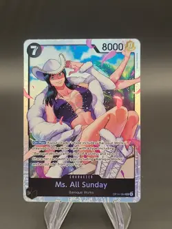 One Piece TCG English OP14-084 Ms. All Sunday SR Foil - Image 1