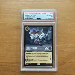 Disney Mickey Mouse Lorcana TCG 2023 en P1 Gen #11 PSA 10 Gem Mint - Image 1