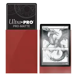 100 Ultra Pro Matte Red Standard Sized Card Sleeves Deck Protectors mtg ccg - Image 2