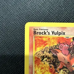 Pokemon TCG Cards Brock's Vulpix 37/132 Gym Challenge W Stamped Promo - Image 2