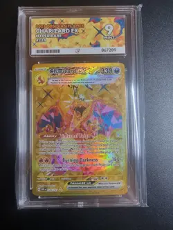 Pokemon TCG Charizard EX Sv03: Obsidian Flames Hyper Rare Card 228/197 Ace 9 - Image 1