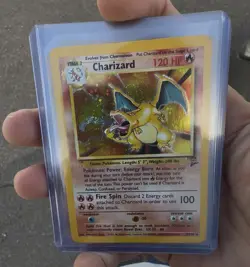 Pokemon Charizard 004/130 Base Set 2 Holo Rare 120 HP Card English - Image 1