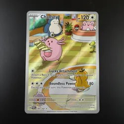 Chansey 187/167 Pokemon Twilight Masquerade Holo Full Art Card - Image 1