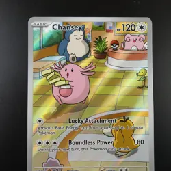 Chansey 187/167 Pokemon Twilight Masquerade Holo Full Art Card - Image 2