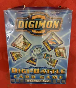Digimon Cards Digi Battle 2 Player Starter Set Pack Open Damaged Box. Read. - Image 1