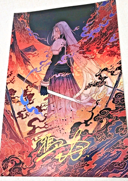 MTG 11x17 Foil Poster Final Fantasy 7 NIBELEIM AFLAME Borderless Alt Art - Image 2