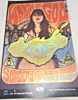 MTG 11x17 Foil Poster Secret Lair WRATH OF GOD Borderless Art - Image 1