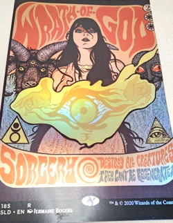 MTG 11x17 Foil Poster Secret Lair WRATH OF GOD Borderless Art - Image 2