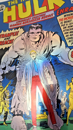 MTG 11x17 Size Foil Poster Marvel Super Heroes Incredible Hulk Art - Image 2