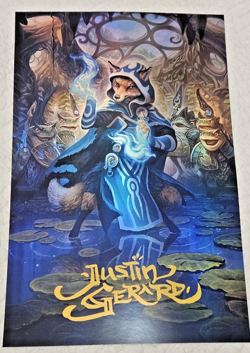 MTG 11x17 SIZE FOIL WALL POSTER Bloomburrow Fox Jace the Mind Sculptor Art - Image 1
