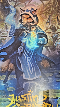 MTG 11x17 SIZE FOIL WALL POSTER Bloomburrow Fox Jace the Mind Sculptor Art - Image 2
