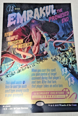 MTG 11x17 Size Foil Poster Innistrad Remastered Emrakul Promised End Movie Style - Image 1